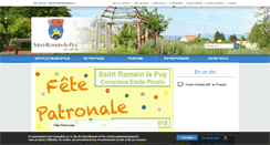 Desktop Screenshot of mairie-saintromainlepuy.fr