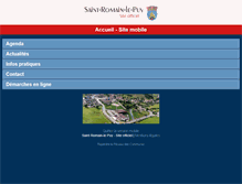 Tablet Screenshot of mairie-saintromainlepuy.fr